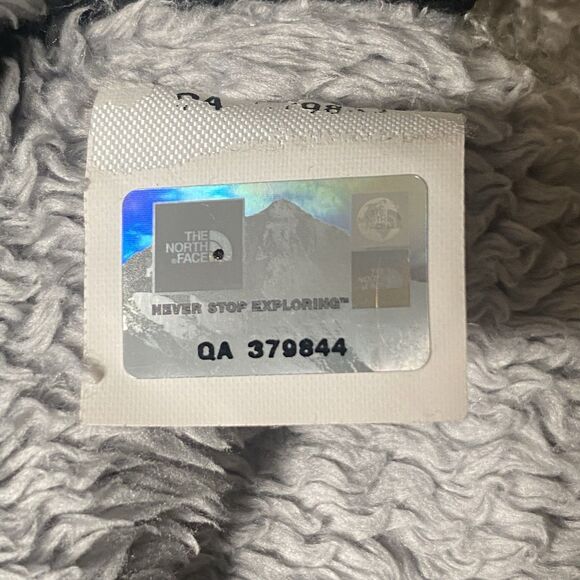 The North Face Women’s XL Gray Sherpa Fleece Hooded Sweatshirt Kangaroo Pocket - Picture 6 of 12